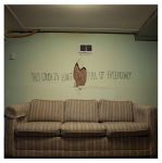 This couch is long & full of friendship