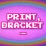 Print, bracket (single)