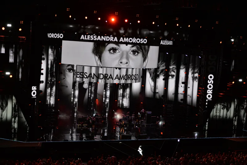 Алессандра Аморозо на церемонии Wind Music Awards, Верона, 2016