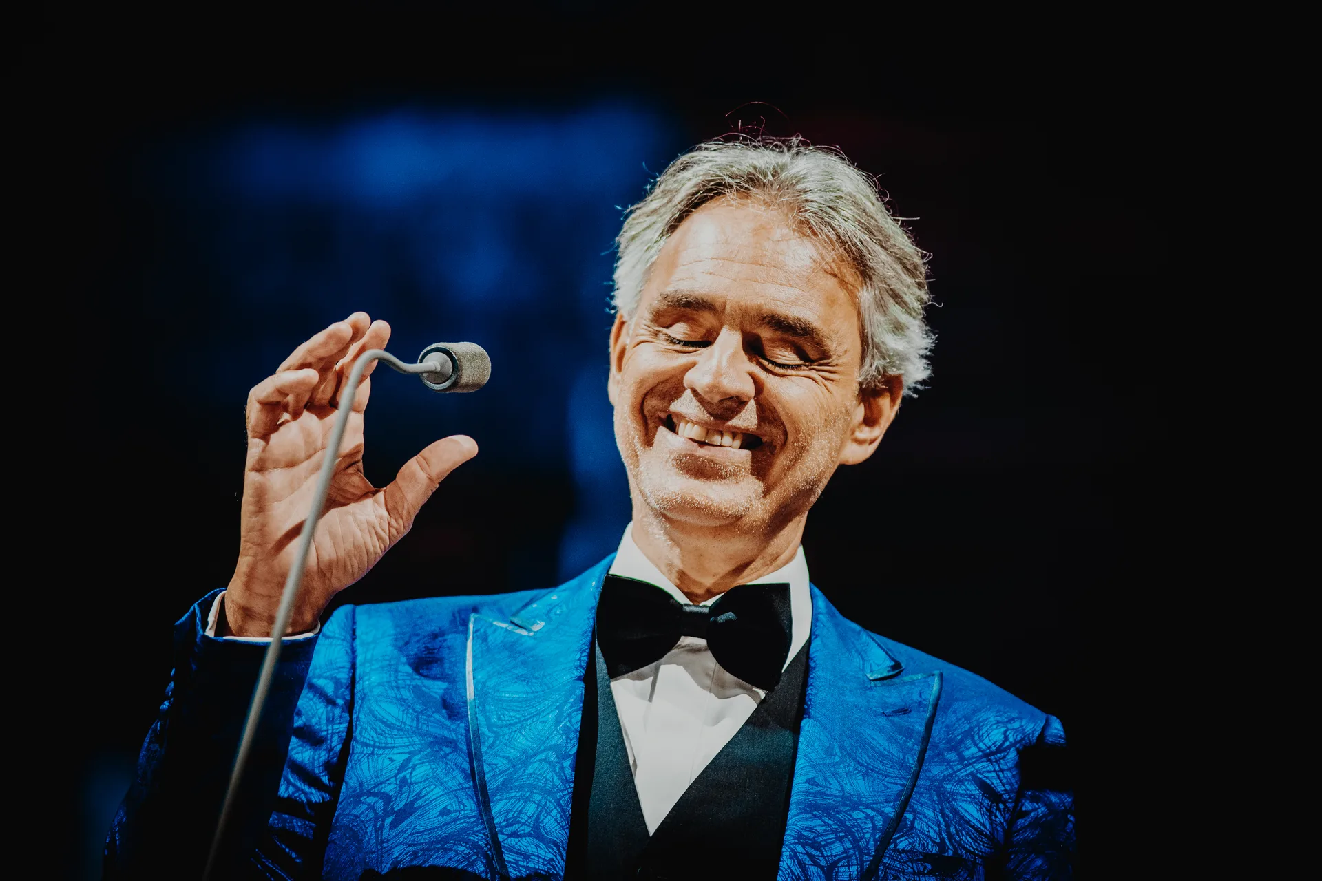 Andrea Bocelli на концерте в Познани, 2019