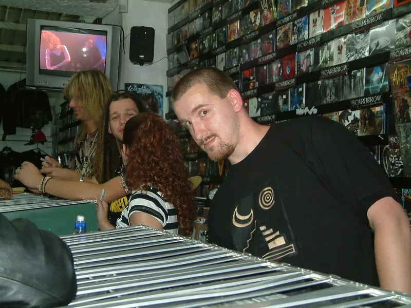 Арьен Энтони Люкассен и музыканты на автограф-сессии Stream of Passion, Мехико, 2006