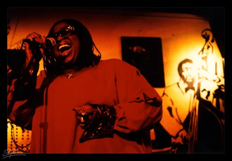 Carole Fredericks на сцене, концерт в Дижоне, 1996 год