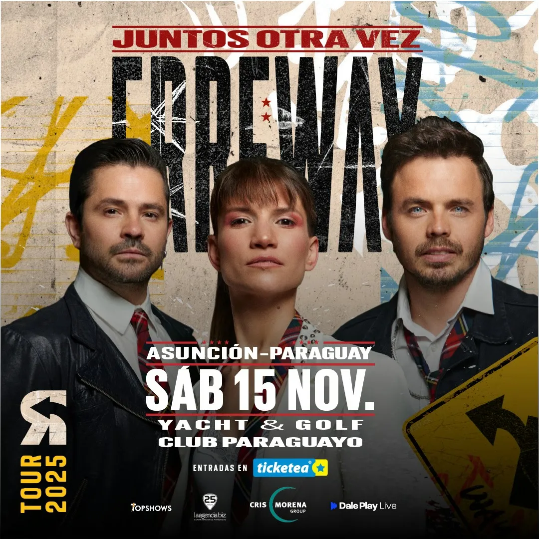 Постер тура Erreway (анонс концертов/реюниона)