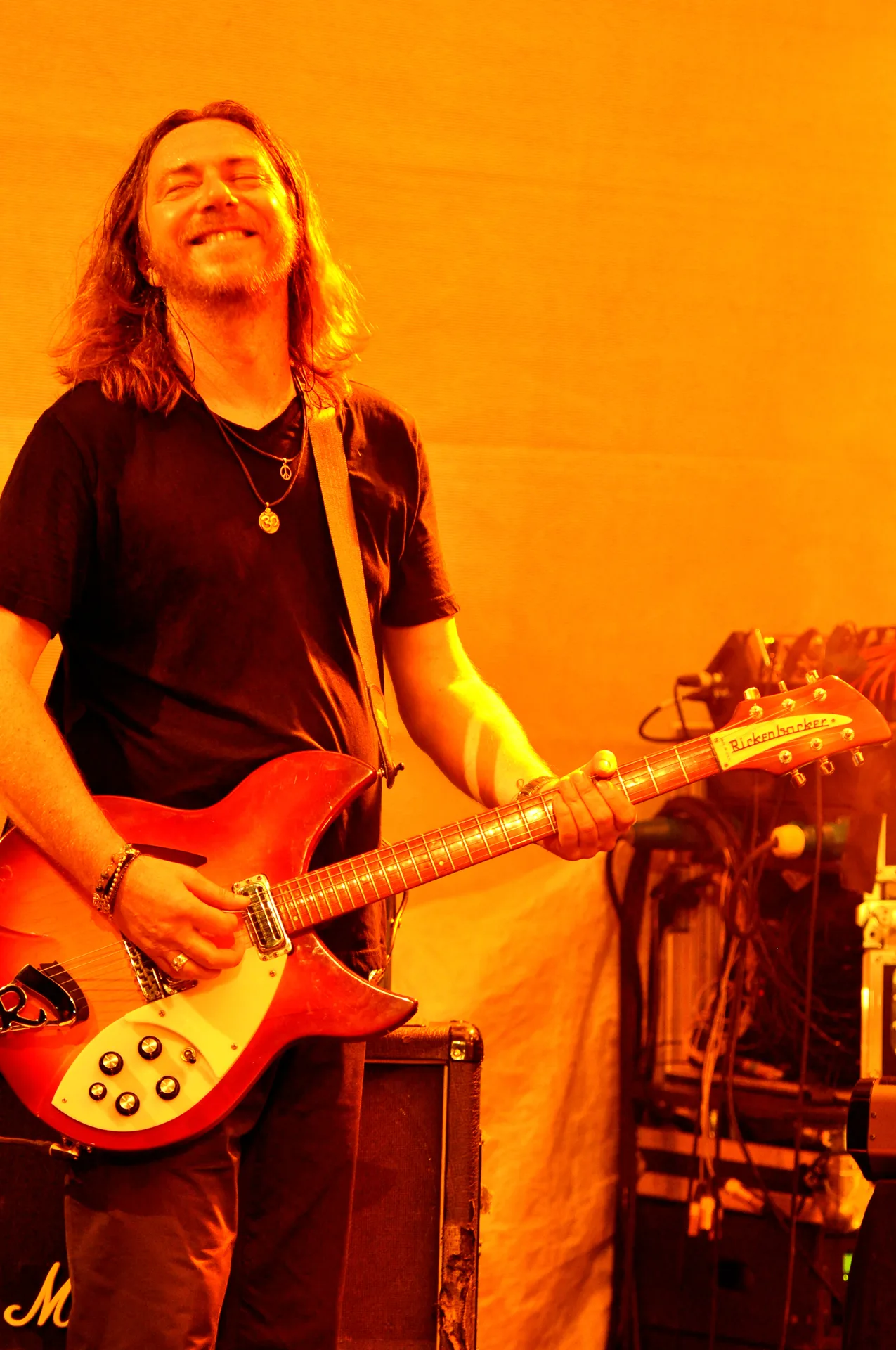 Fools Garden на фестивале Blacksheep, 2016: музыкант с гитарой на сцене