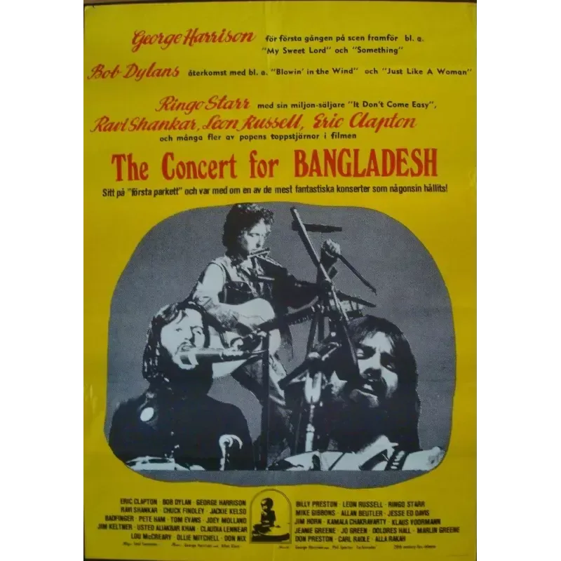 Афиша/плакат The Concert for Bangladesh
