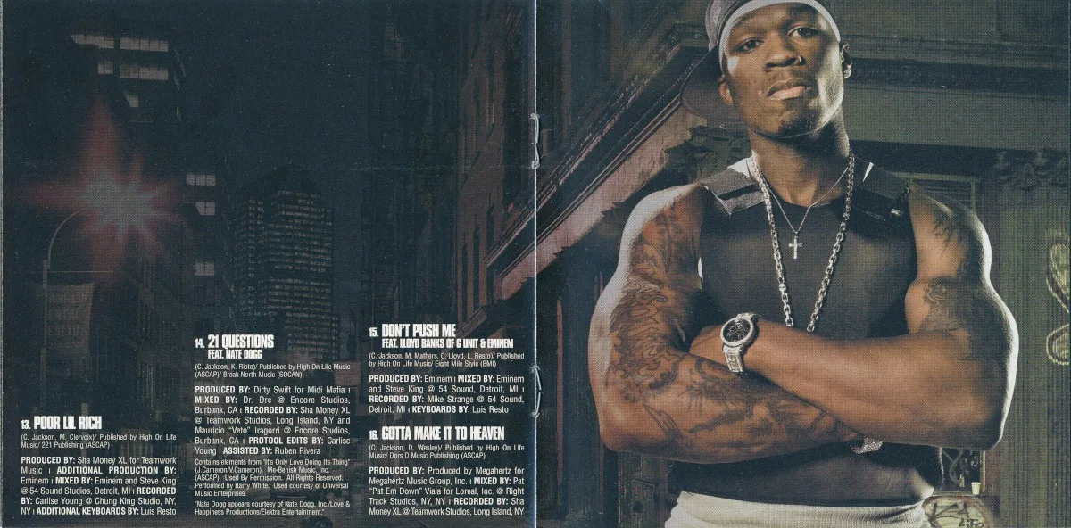 Обложка альбома Get Rich or Die Tryin’ (2003)