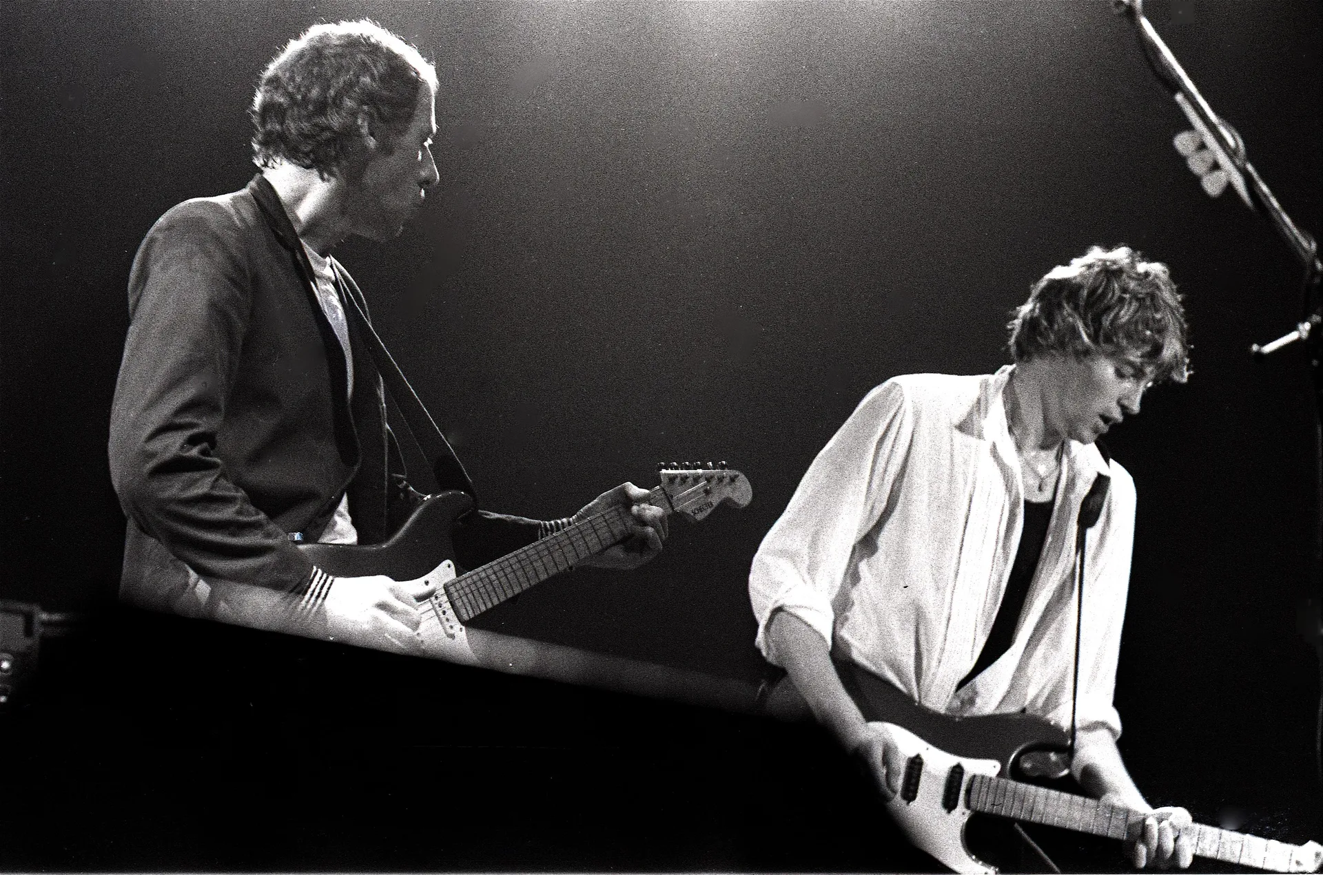 Марк Нопфлер и Хэл Линдес на концерте Dire Straits, Амстердам, 1981