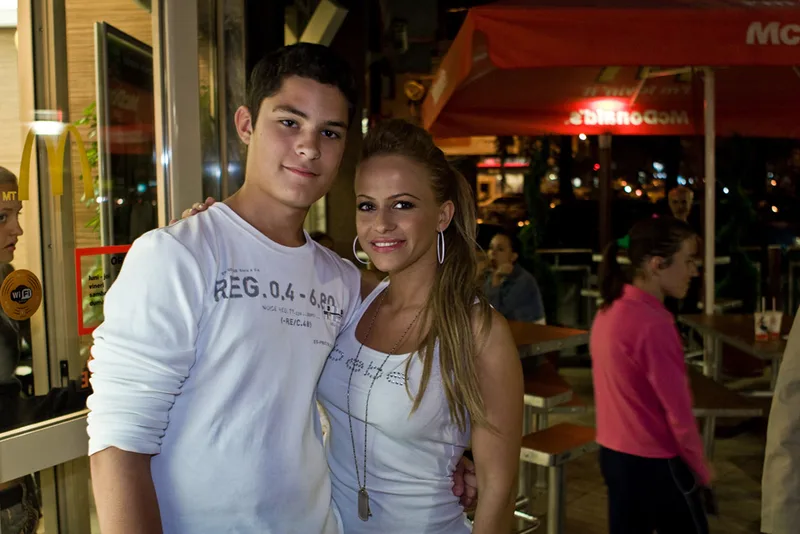 Мариус Мога и певица Anda Adam, фото 2007 года