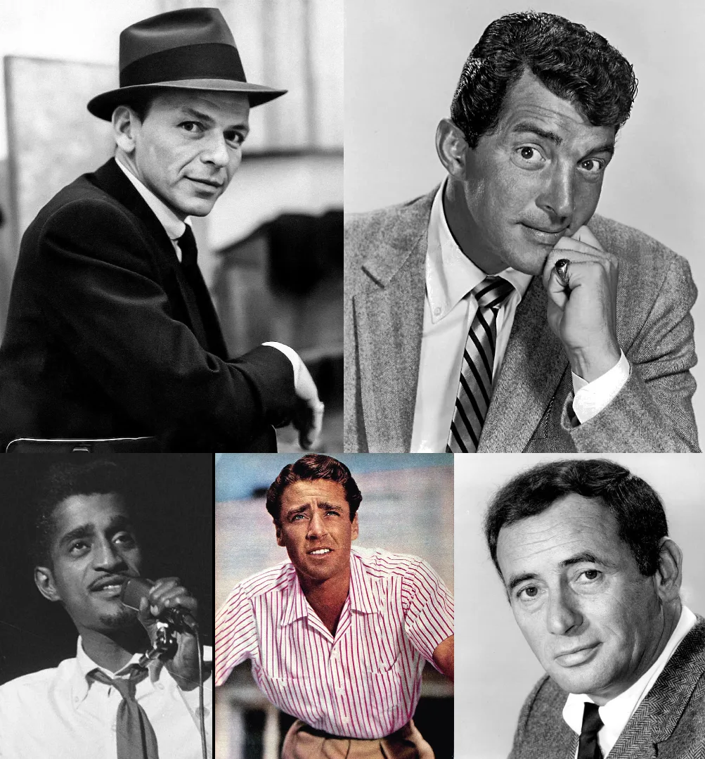 Коллаж с участниками Rat Pack