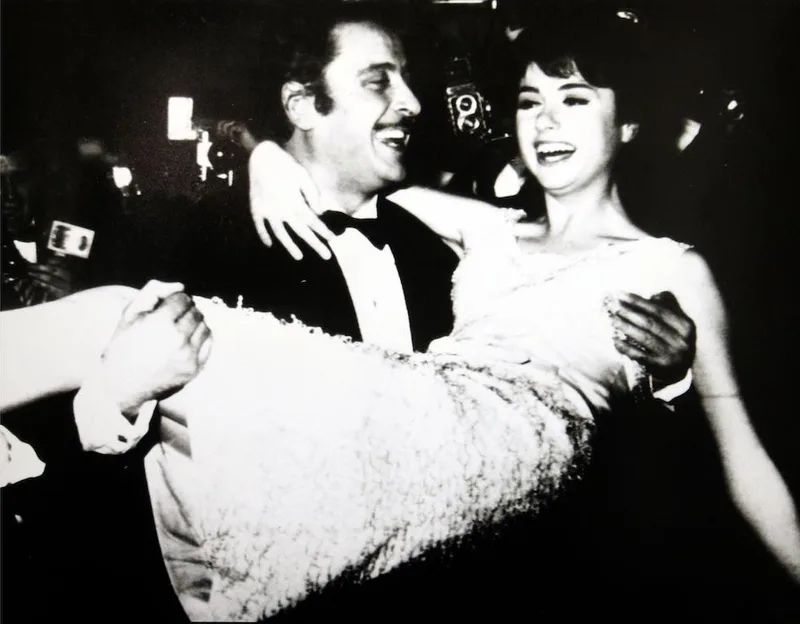 Доменико Модуньо и Джильола Чинкветти после победы на Сан-Ремо 1966