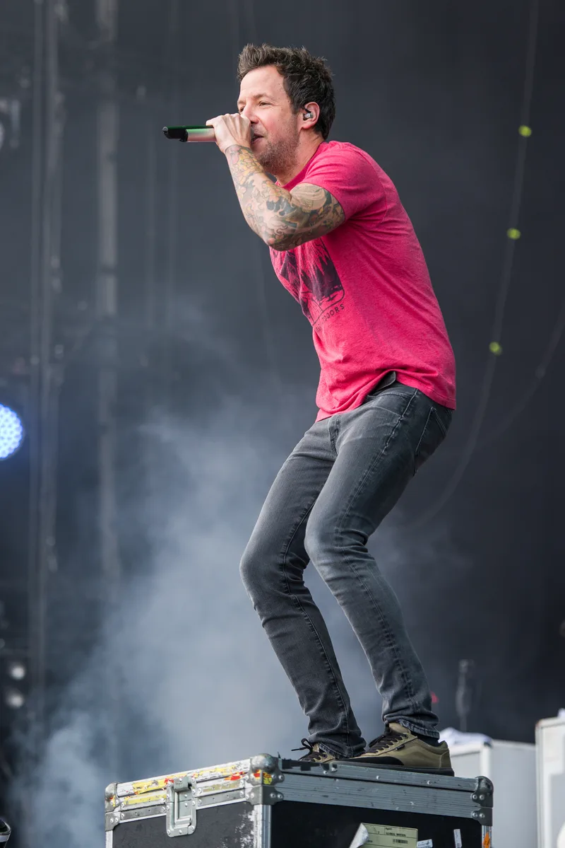 Пьер Бувье на концерте Simple Plan, 2017