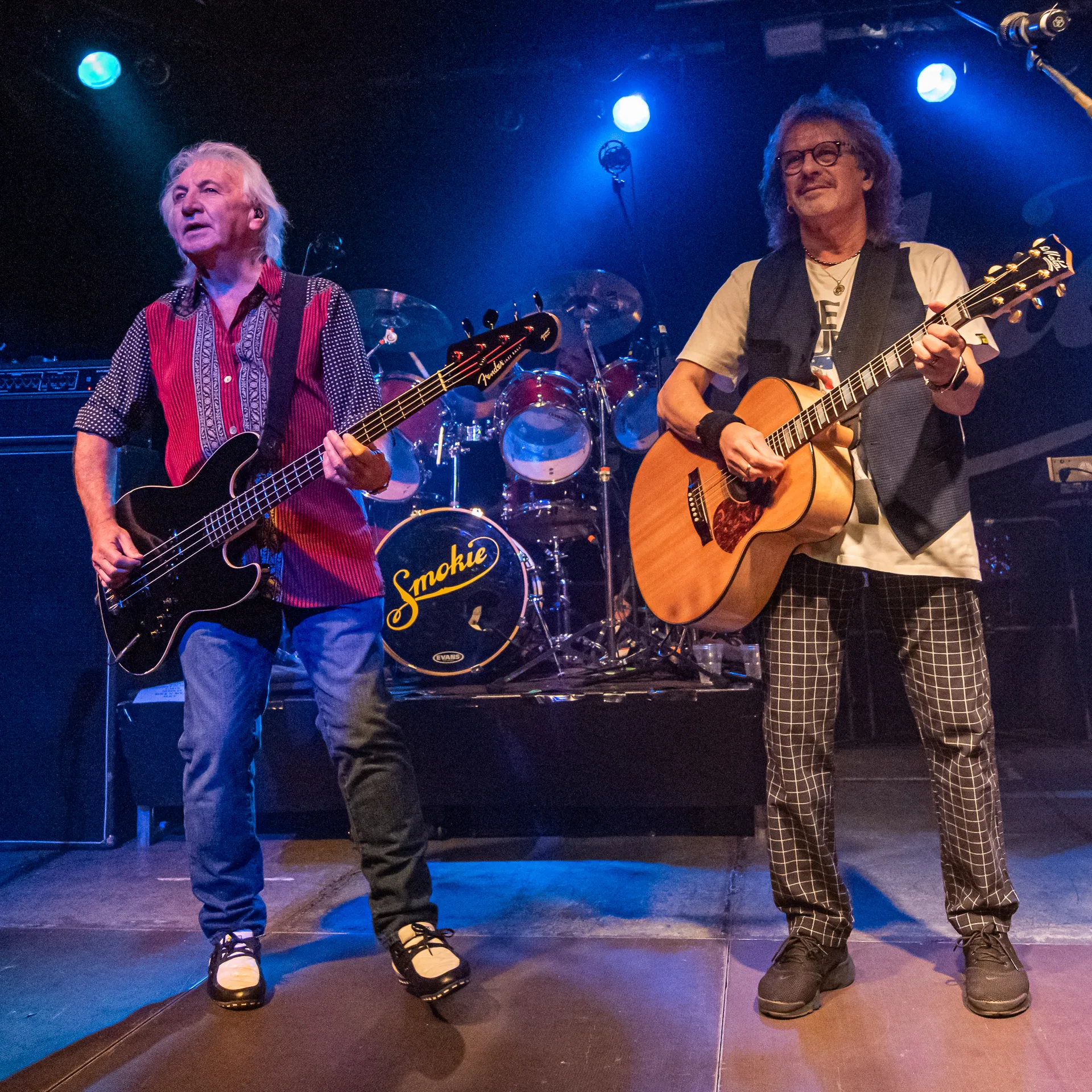 Smokie на сцене, крупный план, 2018 год