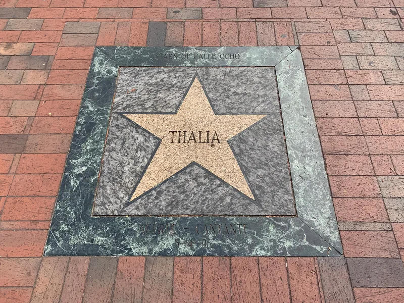 Именная звезда Thalía на Latin Walk of Fame в Little Havana, Майами