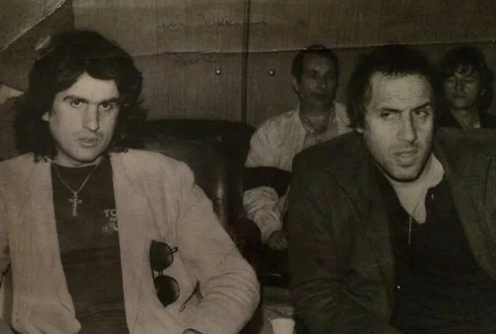 Тото Кутуньо в компании Адриано Челентано и друзей, 1975